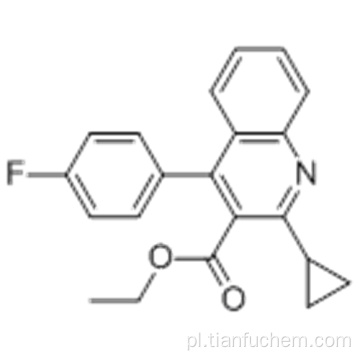 Kwas 3-chinolinokarboksylowy, 2-cyklopropylo-4- (4-fluorofenylo) -, ester etylowy CAS 148516-11-4